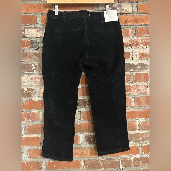 Zara The Slim Capri in Flocked Black Size 4 - Picture 5 of 9